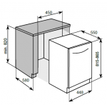 Baumatic BDWI457 45cm 10套標準餐具 嵌入式超薄洗碗碟機 - 8種程序、BLDC馬達、靜音